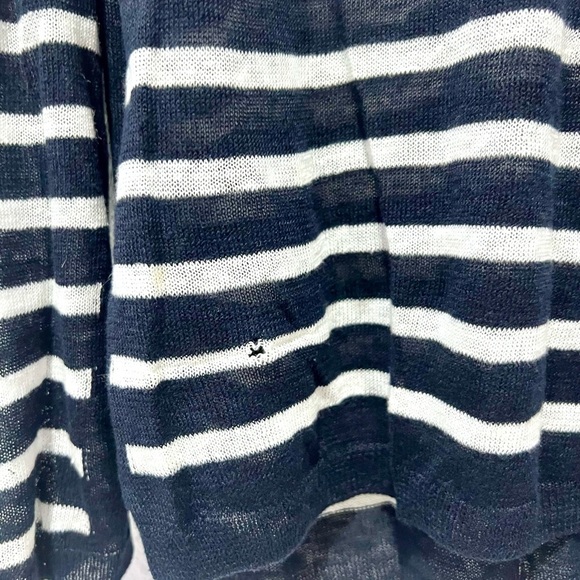 Vince linen Blue and White Knit Top S - Picture 8 of 8